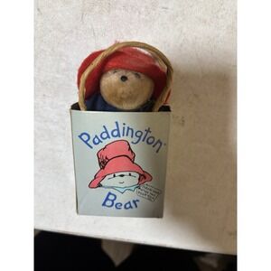 Vintage Paddington Bear Red Boots Plush‎ In Gift Bag By Eden Toys 1987
